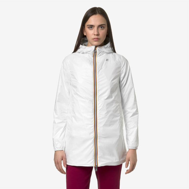 Jackets Woman SOPHIE PLUS.2 DOUBLE Mid GREY S-WHITE Detail Double				