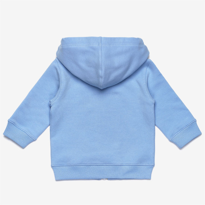 Fleece Kid unisex E. ANTHONIELLE Jacket AZURE LT MARINE Dressed Front (jpg Rgb)	