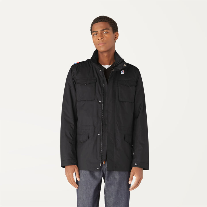 Jackets Man MANFIELD WARM OTTOMAN Mid BLACK PURE - BLACK Dressed Back (jpg Rgb)		