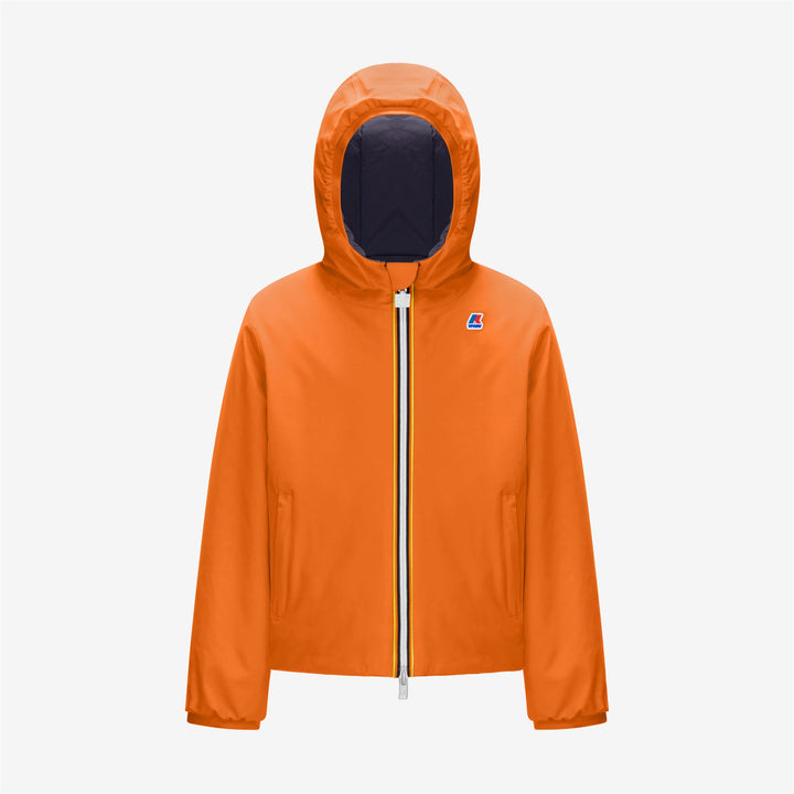 Jackets Boy P. JACQUES WARM REVERSIBLE Short ORANGE RUST - BLUE DEPTH Photo (jpg Rgb)			