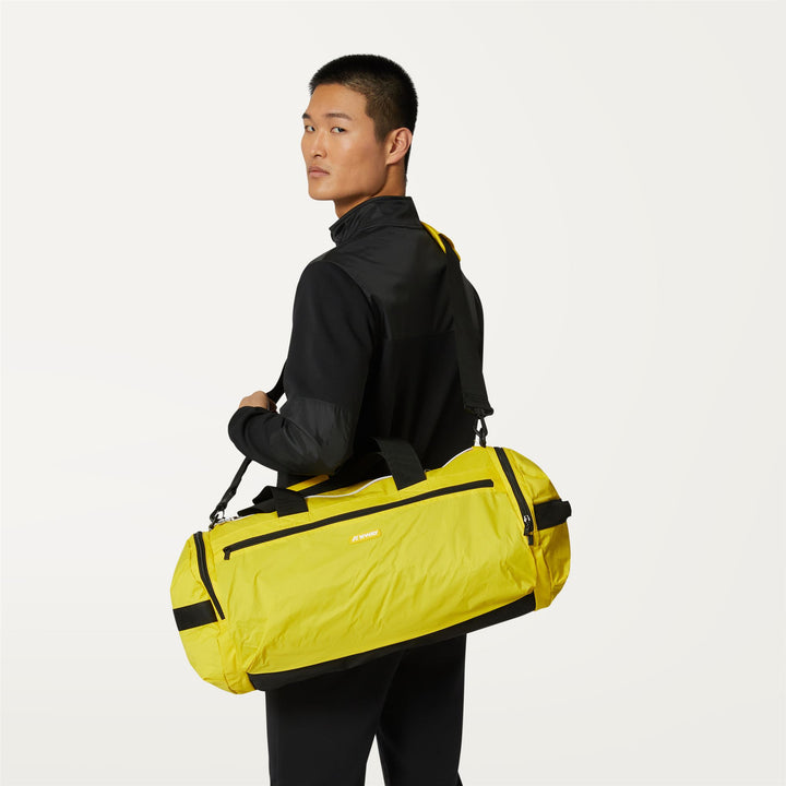 Bags Unisex MAREVILLE M Duffle YELLOW DK Dressed Back (jpg Rgb)		