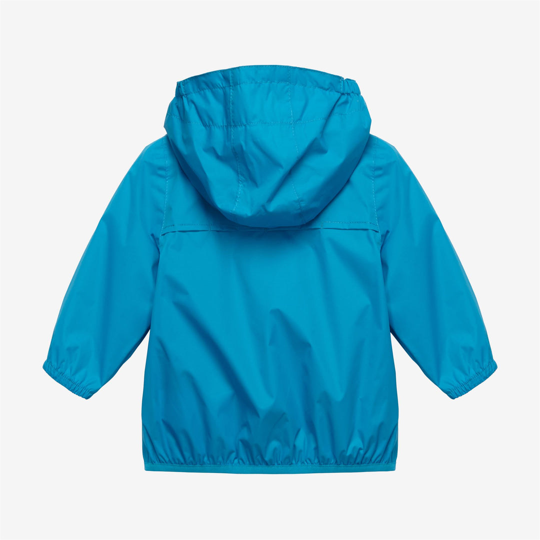 Jackets Kid unisex E. LE VRAI 3.0 CLAUDINE Mid TURQUOISE DK Dressed Back (jpg Rgb)		