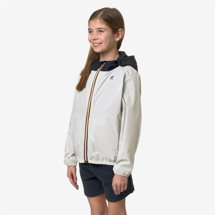 Jackets Kid unisex P. LE VRAI 3.0 CLAUDE Mid GREY LT - BLUE DEPTH Detail (jpg Rgb)			