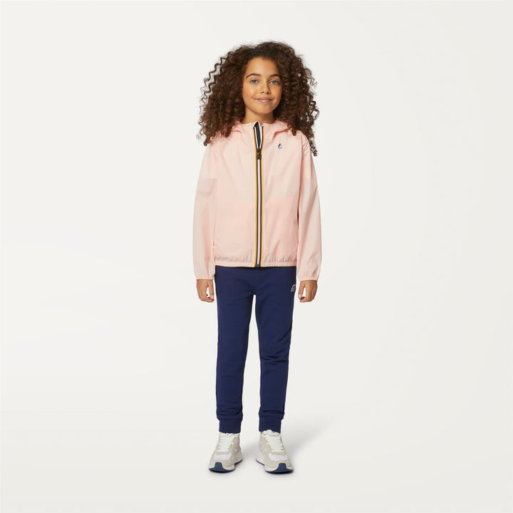 Jackets Kid unisex P. LE VRAI 3.0 CLAUDE Mid PINK DAFNE Dressed Back (jpg Rgb)		