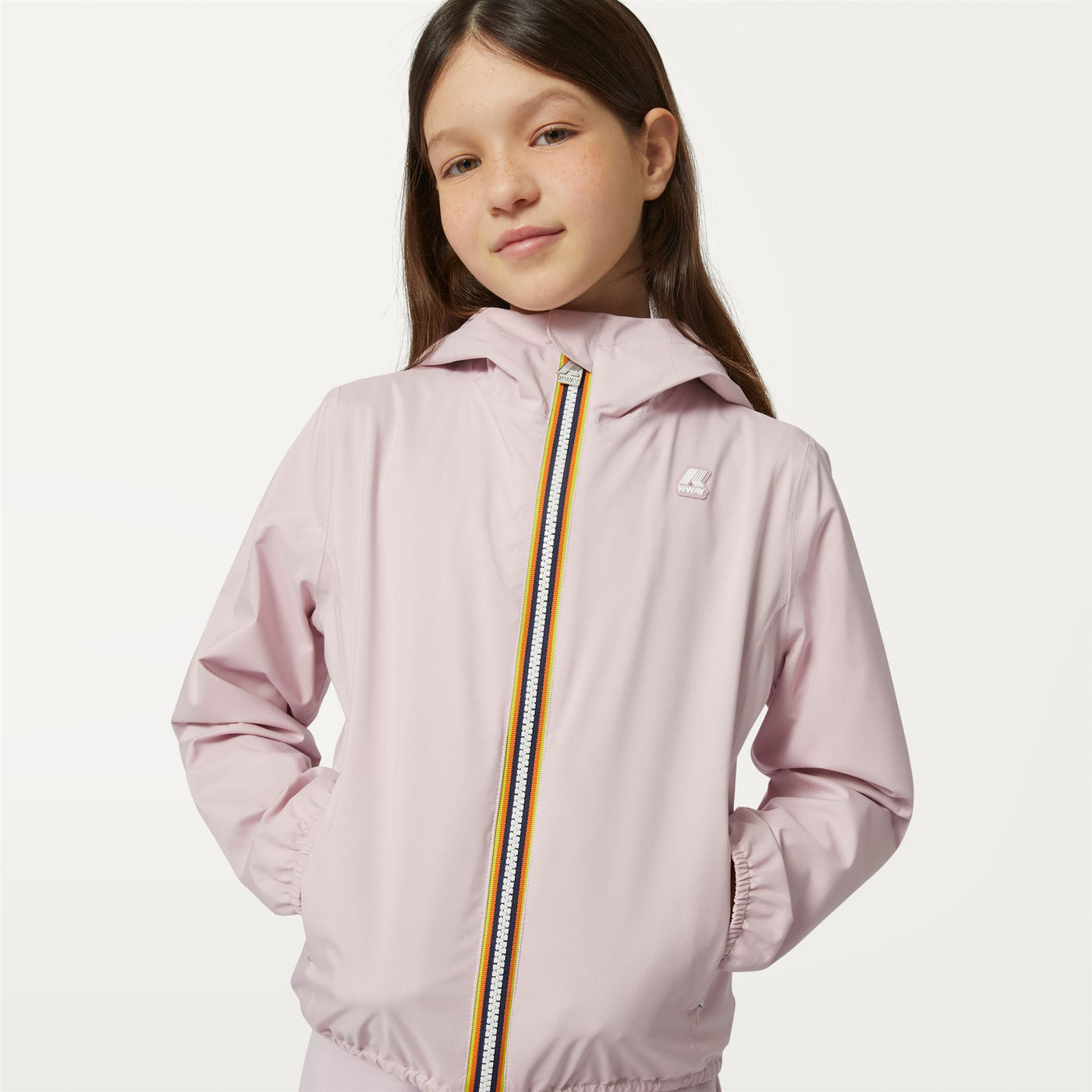 Giacca impermeabile da Bambina P. LILY STRETCH POLY JERSEY rosa ROSE – K-Way .com