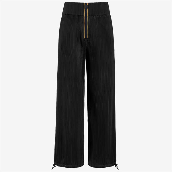 Buy MAGRE Women Black Loose Fit Solid Parallel Trousers - Trousers